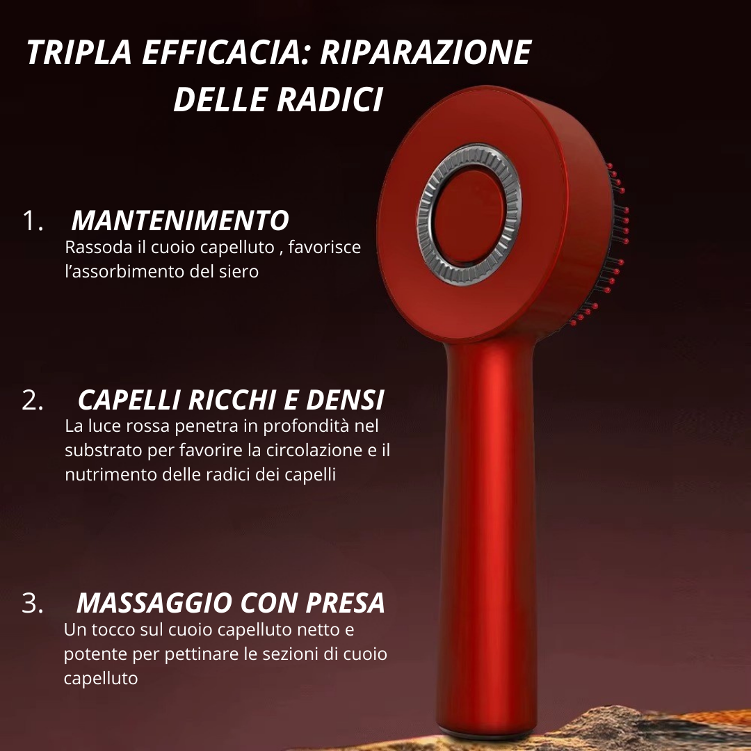 Pettine massaggiante luminoso LUMÈA – Stimola la crescita dei capelli