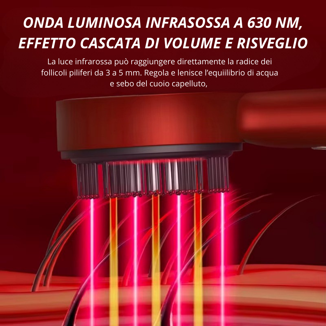 Pettine massaggiante luminoso LUMÈA – Stimola la crescita dei capelli